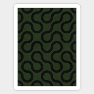 My Favorite Geometric Patterns No.33 - Deep Green Magnet